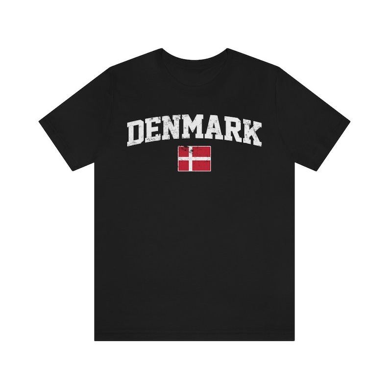 Dänemark-Shirt, dänische Hemden, dänisches Hemd, dänisches Hemd, dänisches T-Shirt, Dänemark-T-Shirt, dänische Flaggen-Hemd, skandinavisches Hemd Bild 2
