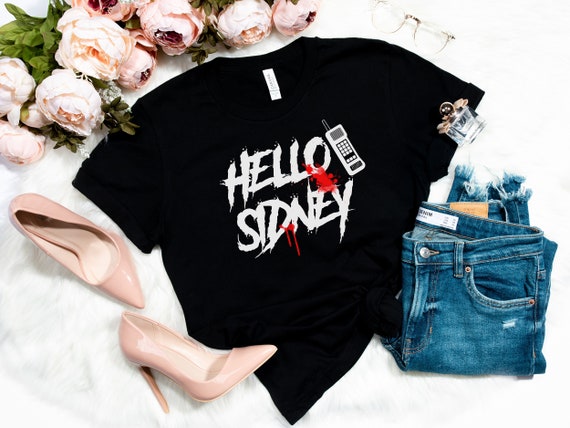 Hello Sidney Tshirt, Halloween Funny Shirt, Halloween Outftit, Wtich shirt, Scream Shirt, Halloween Shirts, Horror Shirt, Horror Gift