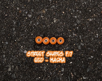 Fingerboard Wheels - Freestyle Aperture Wheels - f/7 Street Shapes - Magma