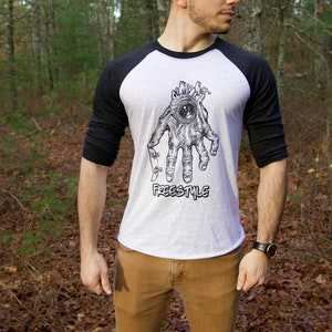 Freestyle Fingerboards T-Shirt - Mutant Hand Raglan