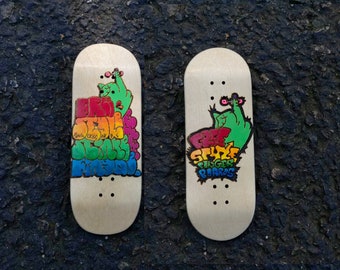 Fingerboard Deck - Freestyle X Stinkefingaz - Classic and Boxy Shape
