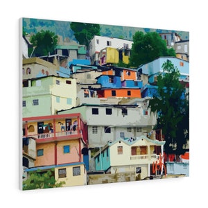 Haiti | Haitian View | Haitian Art | Petionville | African Art | Canvas Gallery Wraps