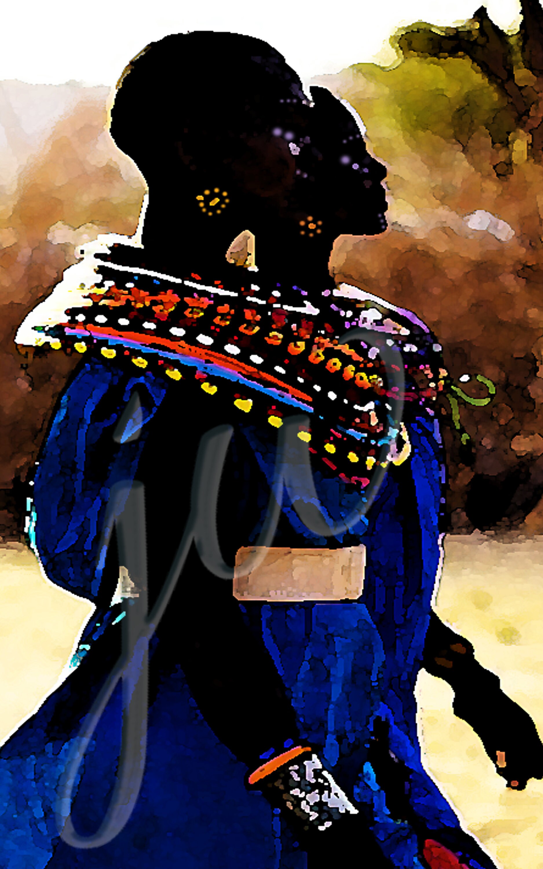 Afro Art, Black Women Art Printable, African American Art, Printable ...