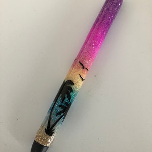1 stylo personnalisé + 1 recharge, stylo, epoxy pen