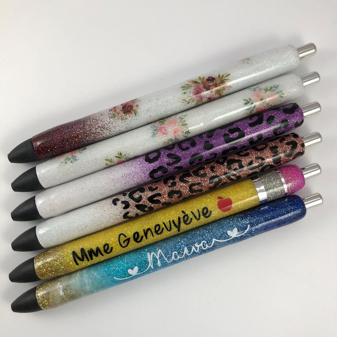 1 Personalized Pen 1 Refill, Pen, Epoxy Pen. Etsy