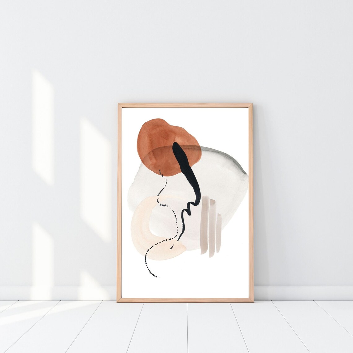 Japanese Inspired Wabi-sabi Abstract Wall Art Digital - Etsy