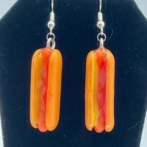 Boucles d'oreilles hot-dog