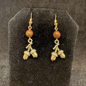 Double Acorn Earrings