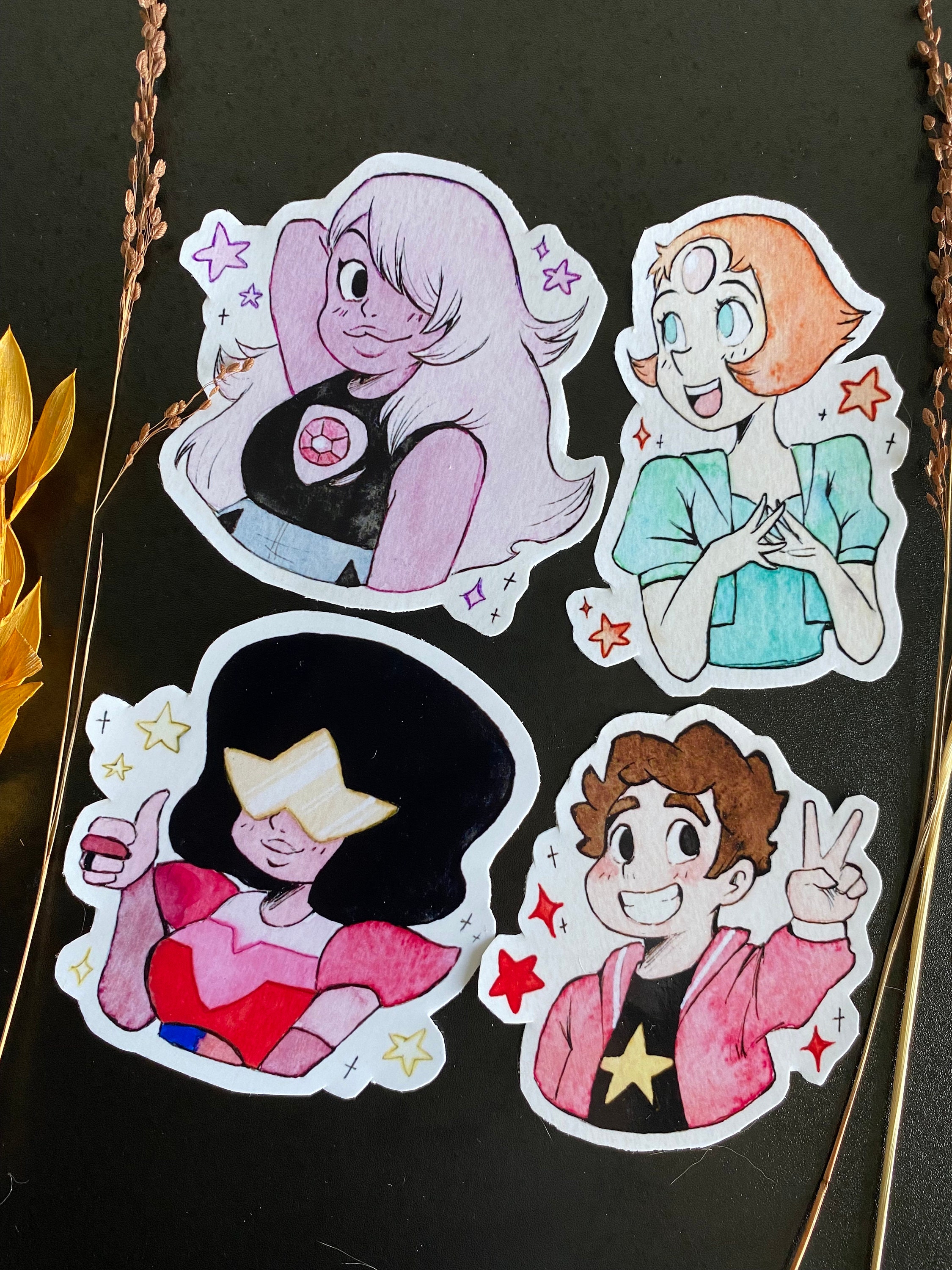 Steven Universe Enamel Pin Collection Pink Gems Blue Diamond Garnet Cartoon  Tv Series Characters Brooch - Brooches - AliExpress