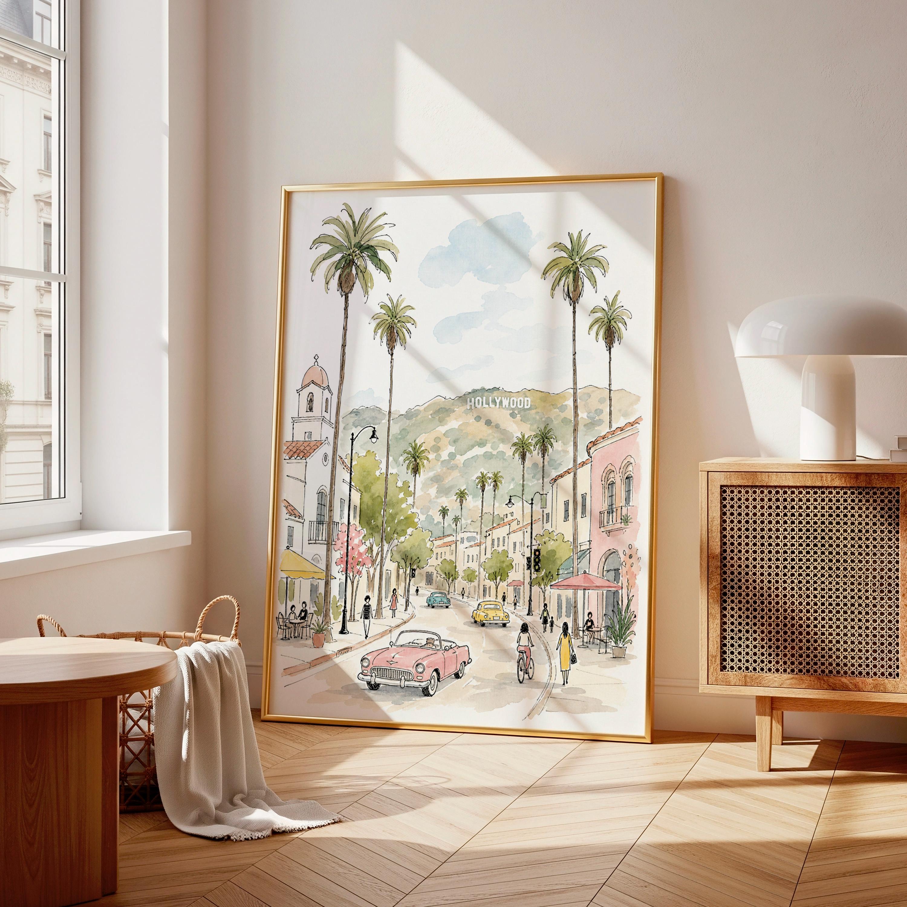 Hollywood Sign Art - Etsy