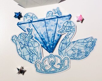 Diamond Value Sticker Set | Individual Sale or Set of 3 | Holographic stickers