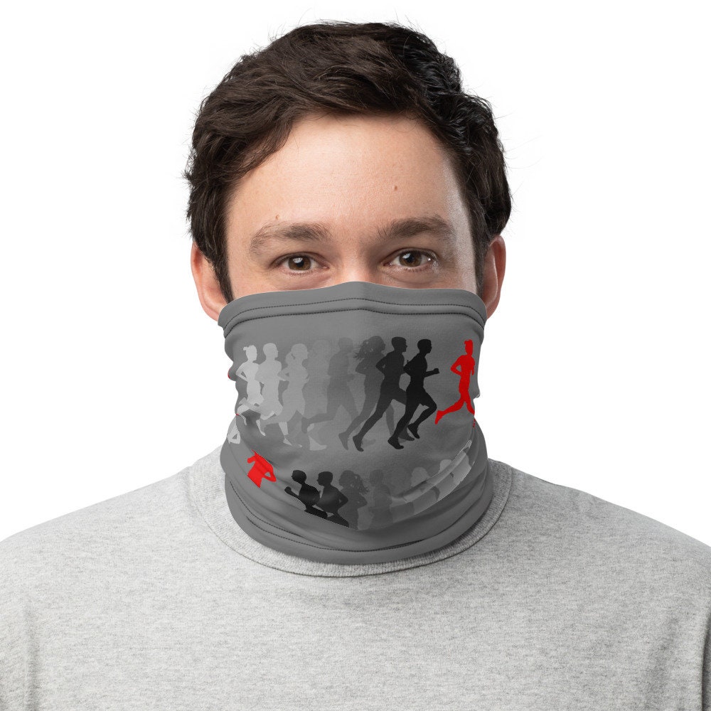 Marathon Runner Multi-functional Face Mask, Neck Gaiter, Washable