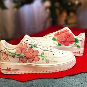 Custom Nike Air Force 1 - Flower Design
