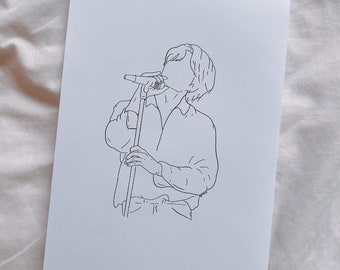 BTS Magic Shop Muster Pied Piper Jungkook A5 art print