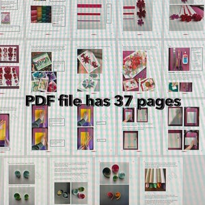 Quilling introduction tutorial/ PDF/ quilling for beginners / digital download/ ebook / instant download/ craft tutorial / quilling guide image 4