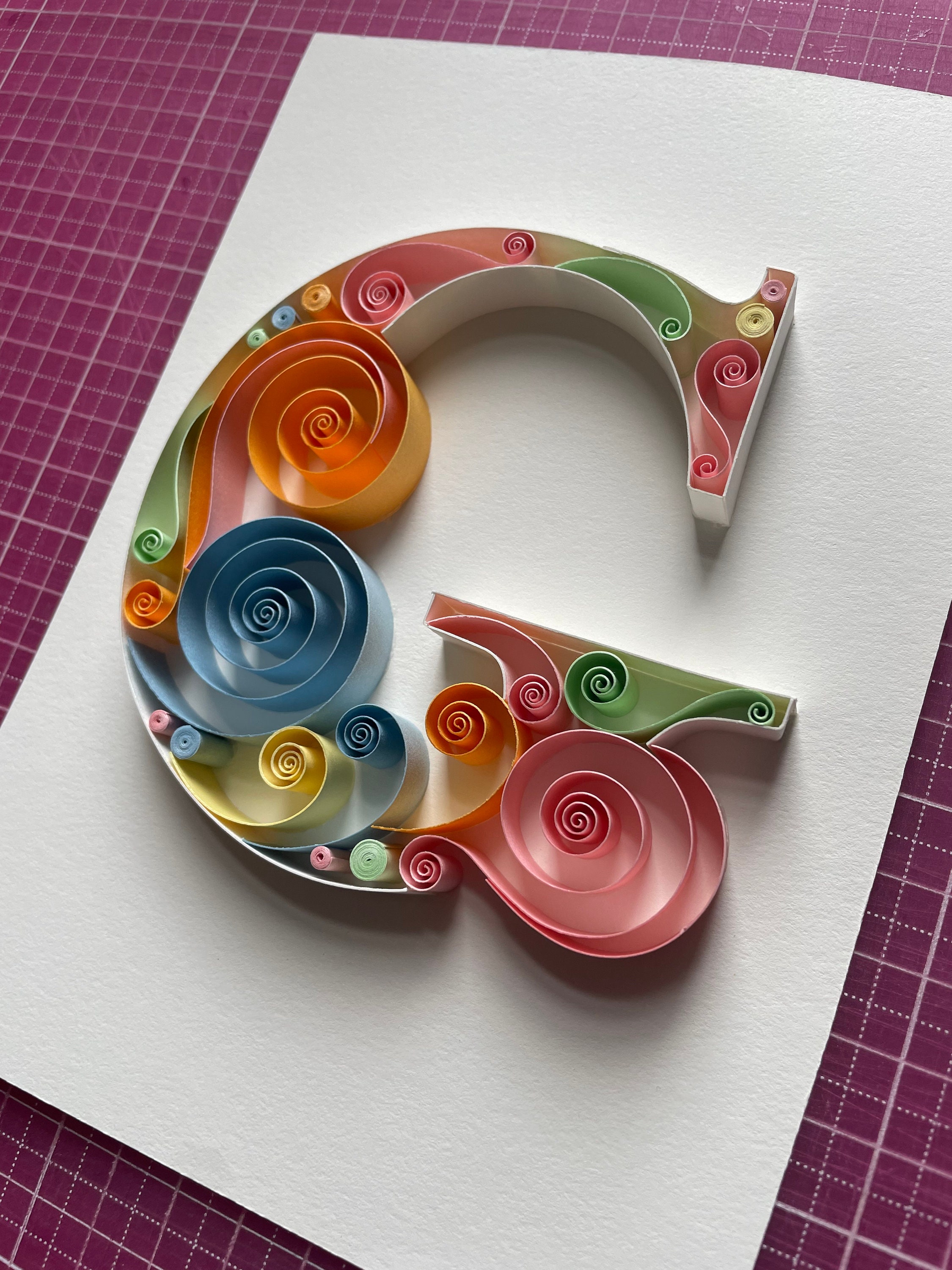 Quilling Pattern Script Quilling Template, Quilling Letter, Quilling Patterns, Quilling ...