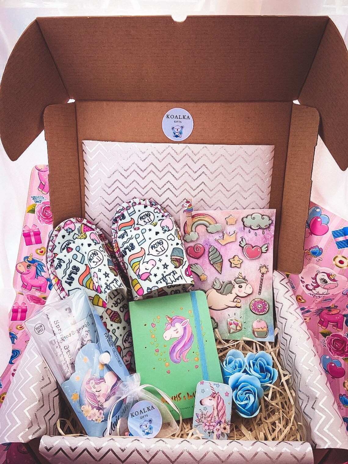 6th Birthday Little Girl Birthday Box Unicorn Gift Box for Etsy