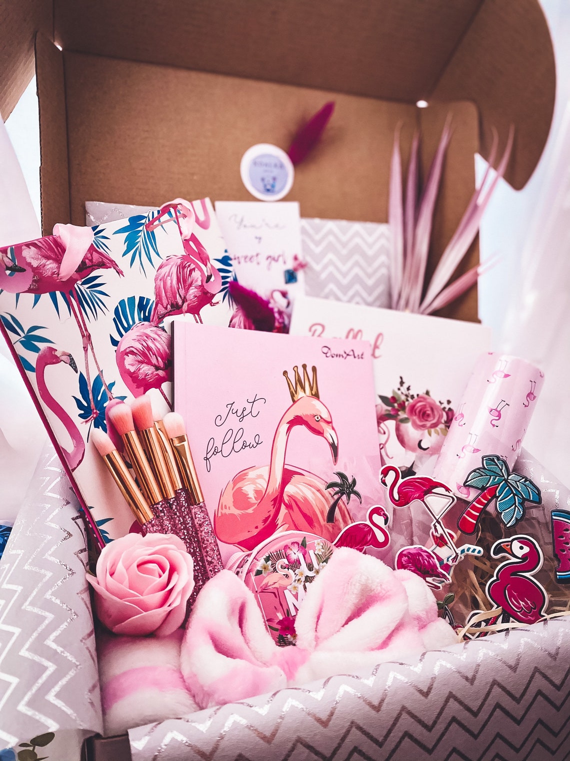 Flamingo Lover Gift Flamingo Gift Box For Woman Flamingo Gifts Etsy