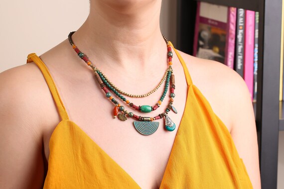 Colliers Collection Plumes et Bohème pour Femme
