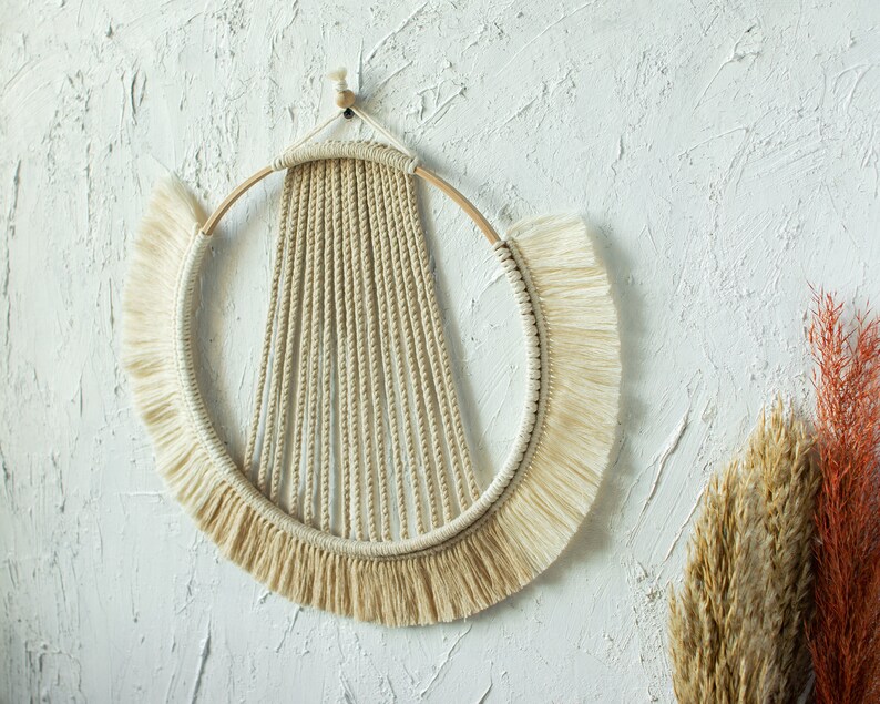 Rope Wall Hanging Braided Wall Decor Circle Home Decor Etsy