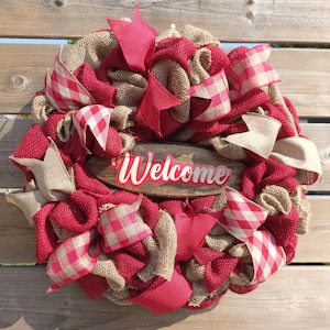 Everyday Wreaths, Buffalo Plaid,Wreaths, Front Door Hangings, Wall Hangings, Wreaths for Front Porch,  Home Decor, Burlap Wreaths, Farmhouse