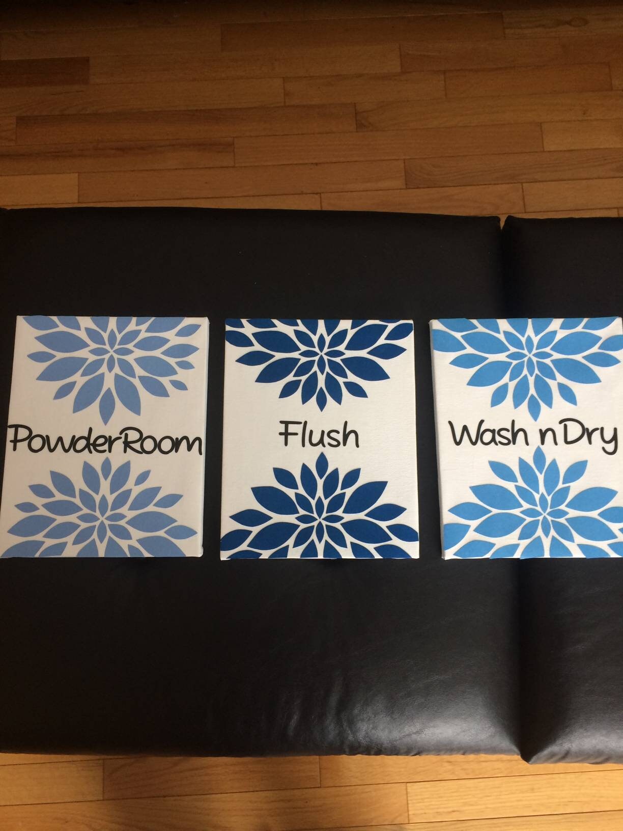 Bathroom Decor Flowers Wall Decor Flower Sets Decorating | Etsy