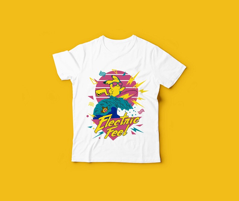 4 Shirt Design Template Pikachu Shirt Sublimation Template ...