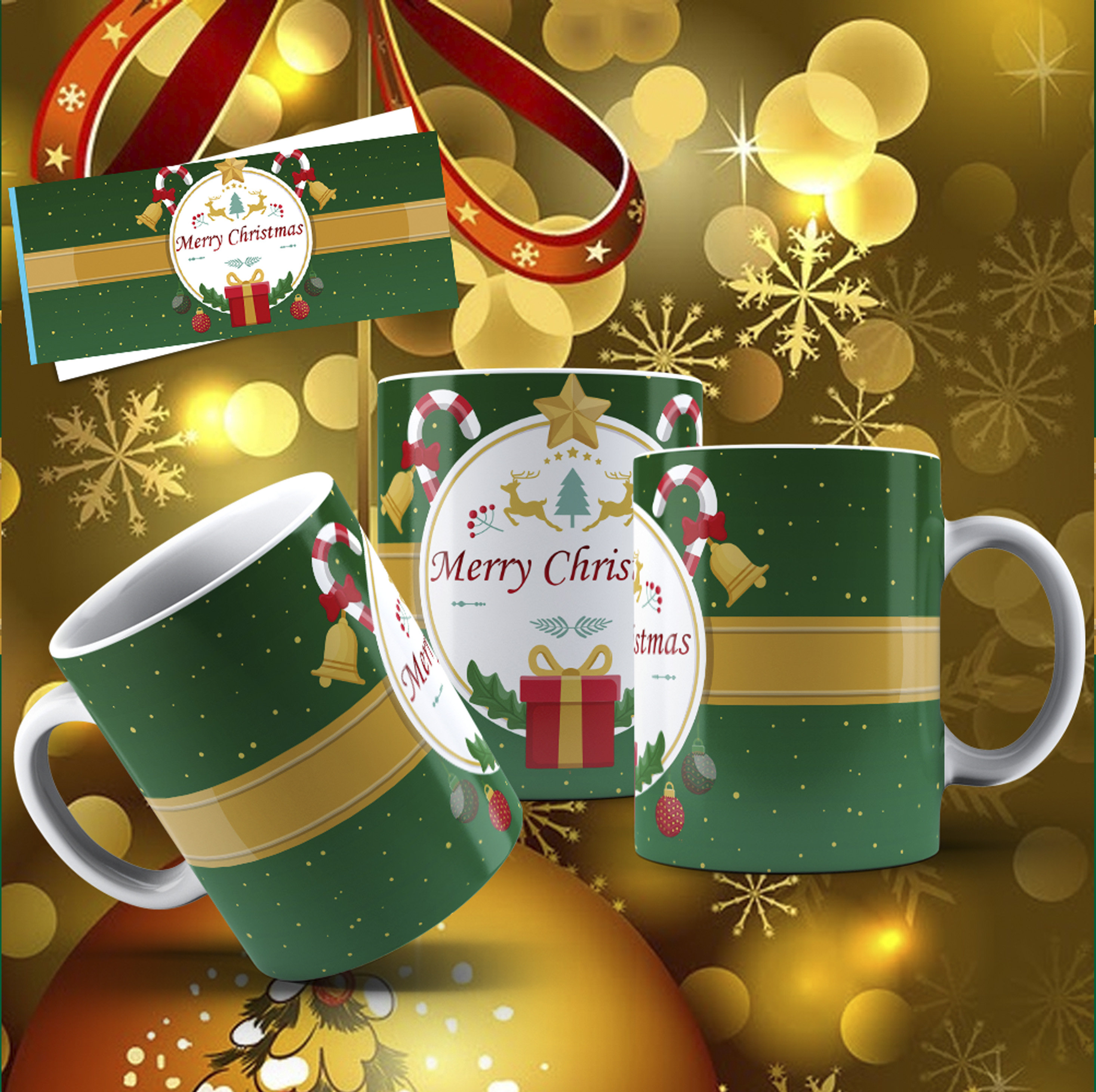 24 Mug Design Template Christmas Mug Sublimation Template Etsy