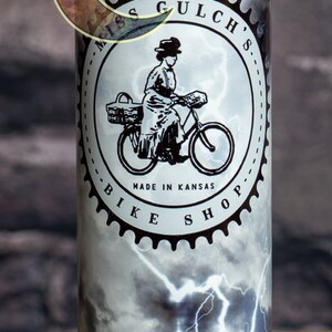 Miss Gulch's Bike Shop - Glow in the Dark 20oz Skinny Tumbler