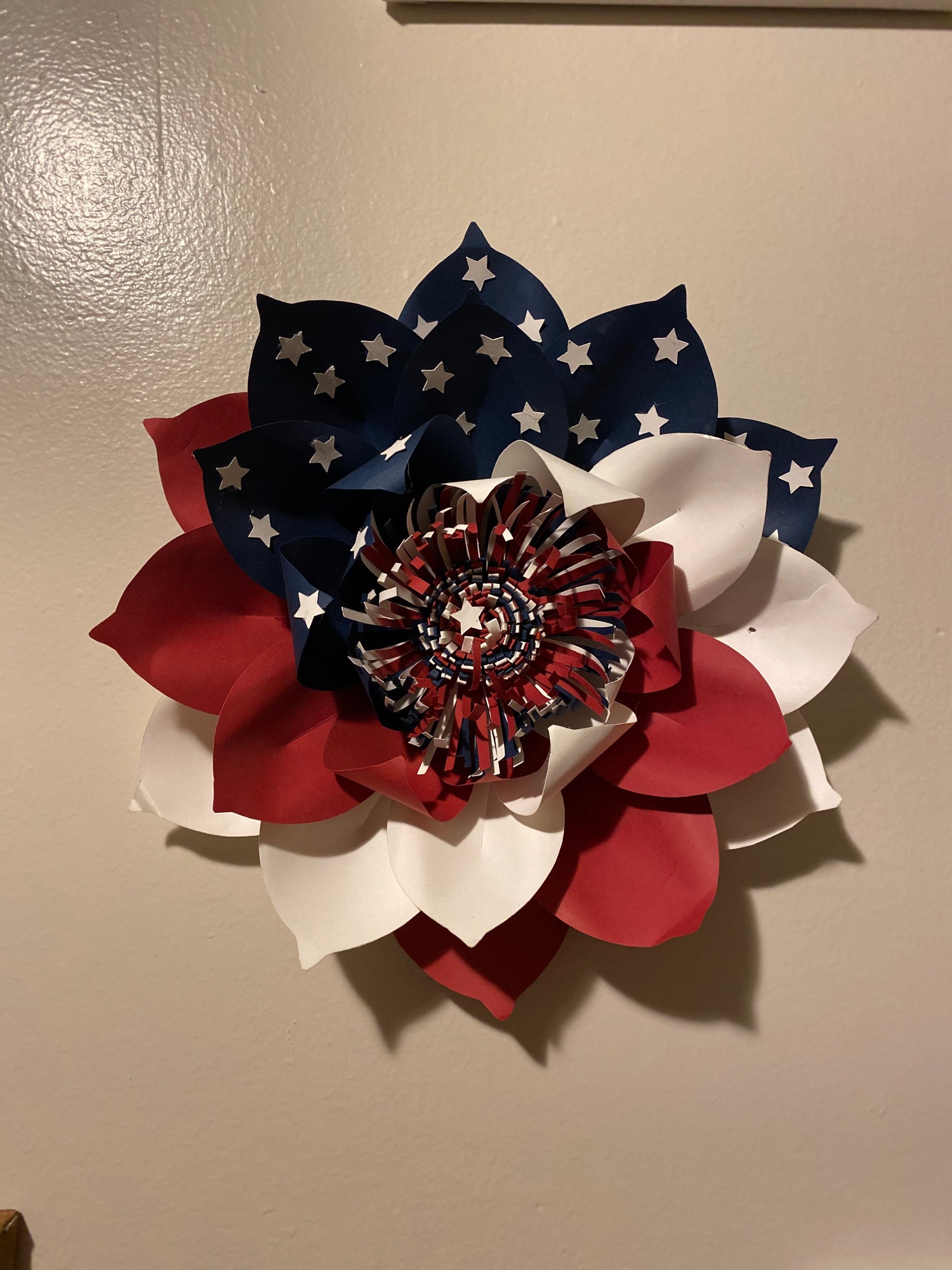 Card stock Paper Flowers Etsy