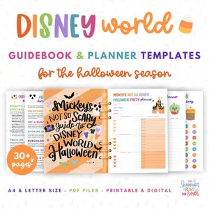 Guia do planejador de Halloween da DisneyWorld Mais de 30 modelos para planejar férias WDW - Guia não tão assustador do Mickey para o Halloween da DisneyWorld