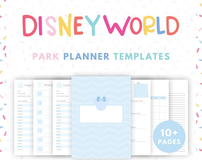 Disney Planner Printables Stickers &amp; by HappiestPlansOnEarth
