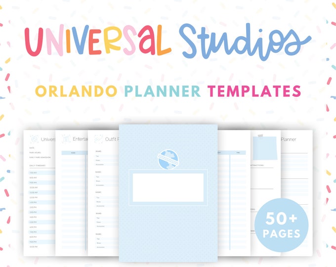 Universal Studios Orlando Vacation Planner With 50 Printable - Etsy