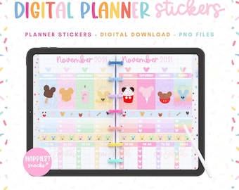 DisneyWorld Digital Planner Stickers Bundle Happiest Snacks – Disneyland Disneyworld Planner Stickers Digital Planning GoodNotes Stickers