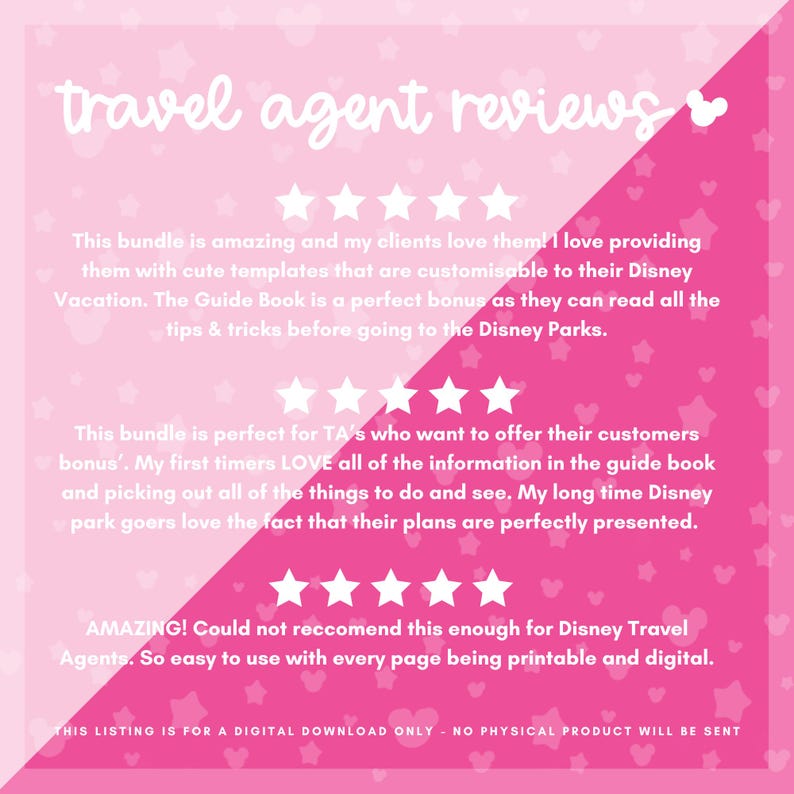 Disney World vacation planning for travel agents
Disney World travel agent guide
Disney World travel agent planner
Disney World expert for travel agents
Disney vacation packages for travel agents
Disney World vacation planning
Disney vacation planner
