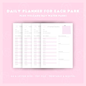 Universal Studios Orlando Vacation Planner With 50+ Printable Templates ...