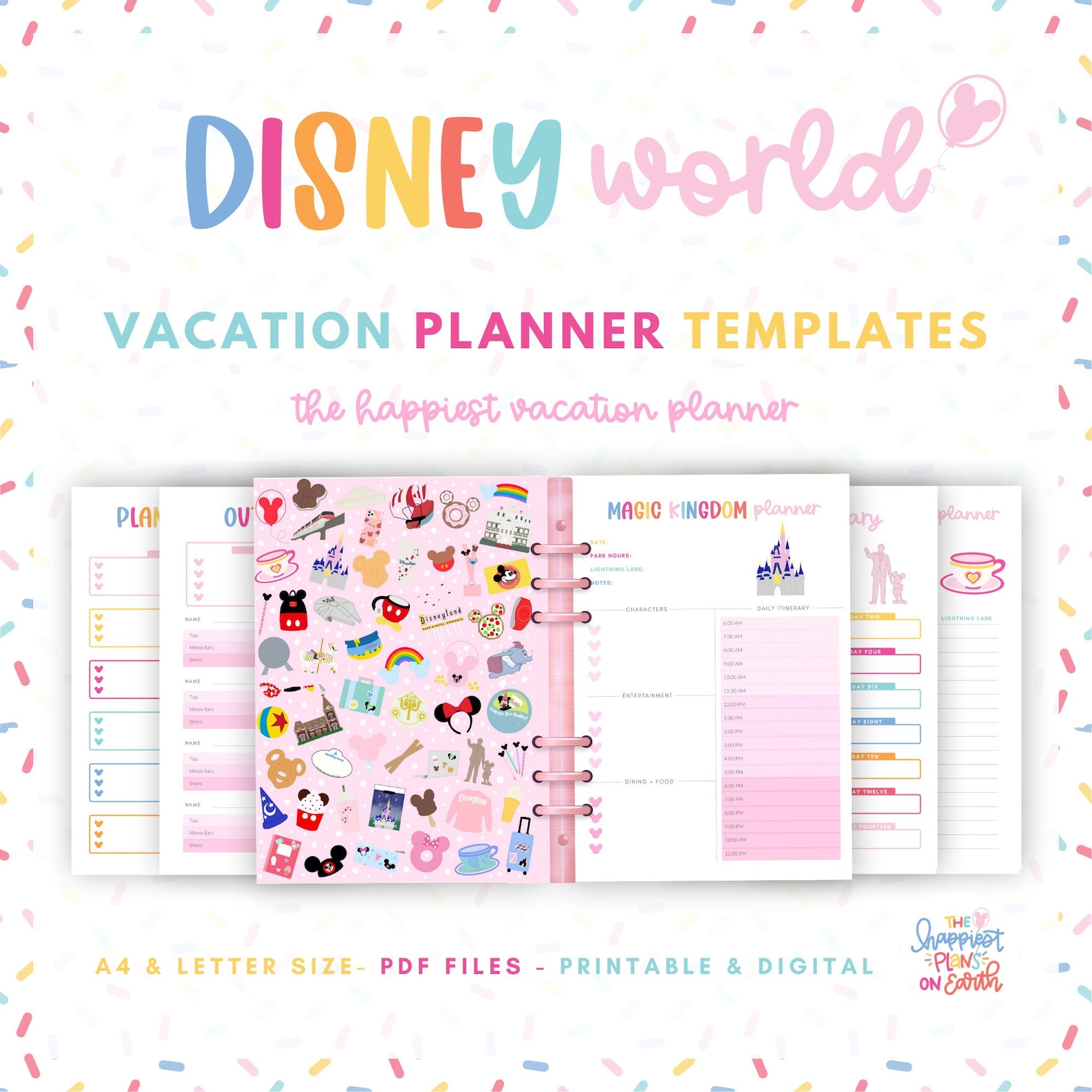 Disneyworld Planner Guide With 70 Printable Templates for - Etsy Disneyworld Planner Guide With 70 Printable Templates for - Etsy