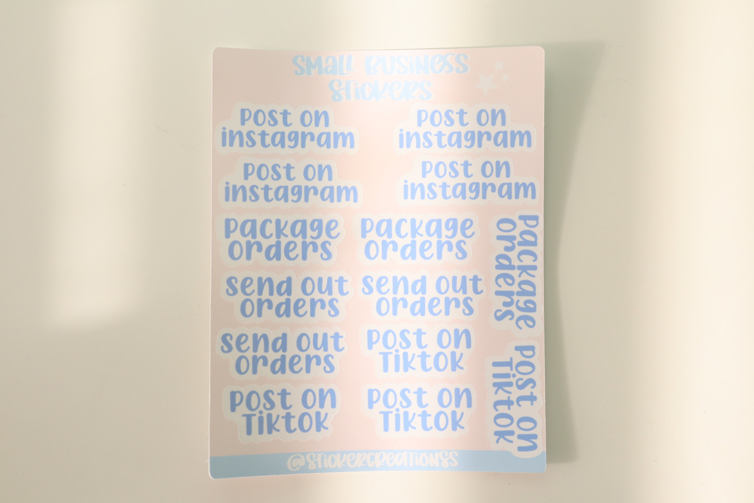 Small Business Sticker Sheet Custom Sticker Journal Etsy