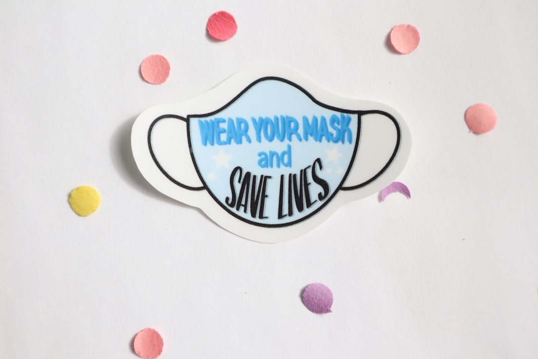 Mask Sticker Tag Wear a Mask Sticker, Sticker, Sticker for Waterbottle, Hydro Flask ...