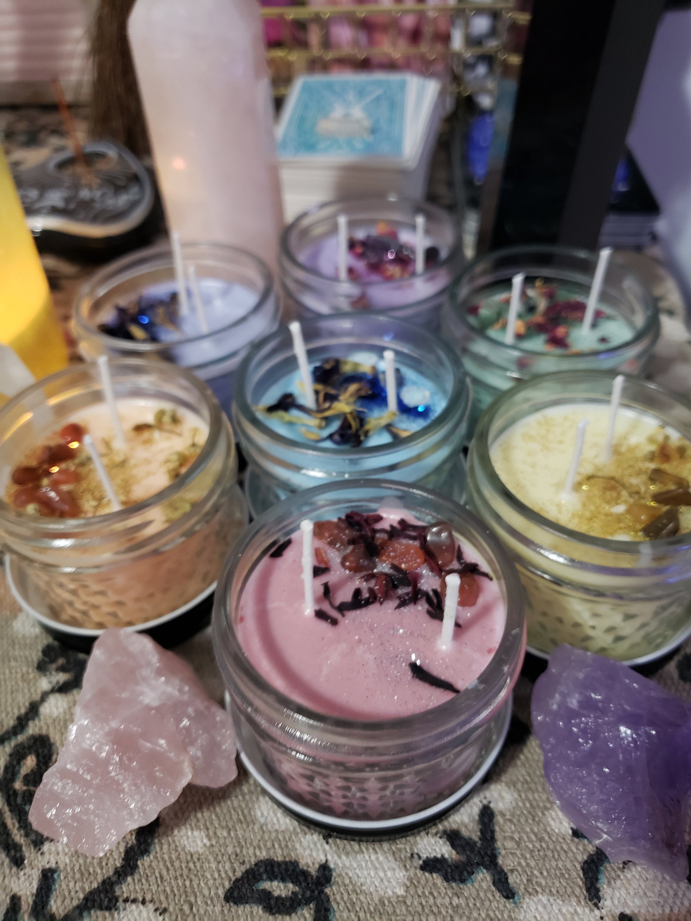 Chakra Candle Set Etsy