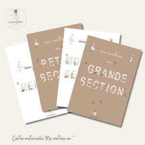 Cartes rentrée