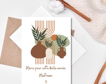 Carte Merci maître/ maîtresse...