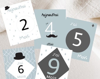 Cartes étapes bébé