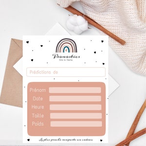 Prediction card