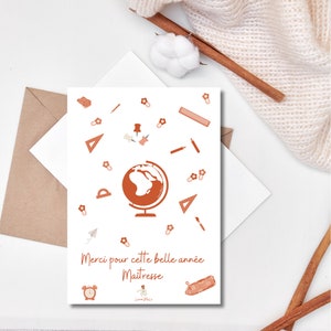 Carte Merci maître/ maîtresse...