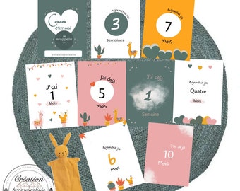 Cartes étapes bébé