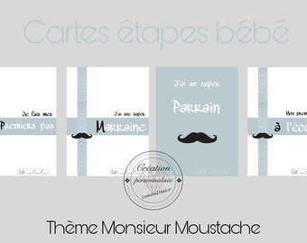 Cartes étapes bébé