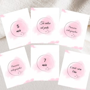 Set 18 Cartes étapes Grossesse