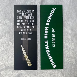 Buffy the Vampire Slayer Inspired Bookmark Vampires Quote Reading Gift ...