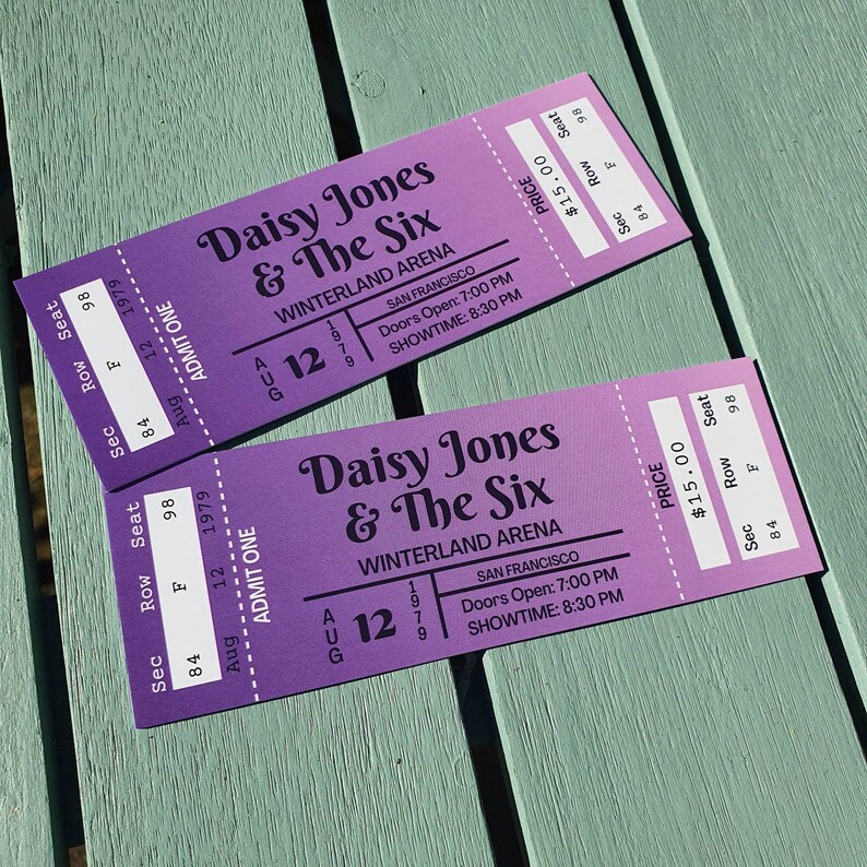 Daisy Jones & the Six Inspired Bookmark purple Reading Etsy UK